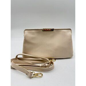 On 34th Redelle soft faux-leather small crossbody bag clutch - Cream